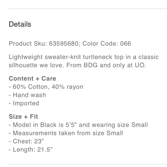 Urban Outfitters New With Tags Pink Turtleneck sweater - Picture 5 of 5